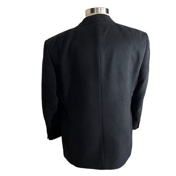 Bert Pulitzer Supra Suede Men Charcoal Grey 3 Button Suit Jacket Sz 46R Soft EUC - Picture 5 of 16